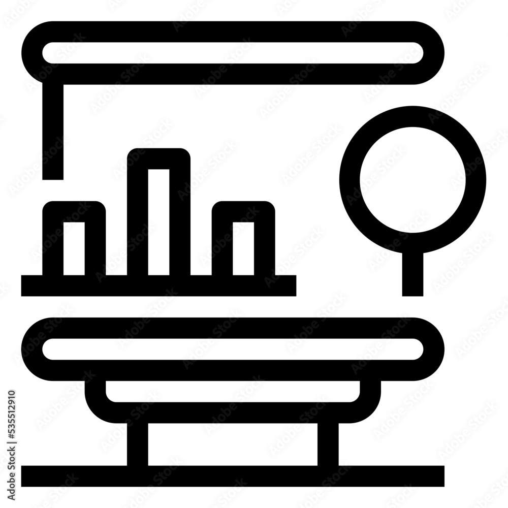 Icon Histogram With Style Outline Icon Histogram With Style Outline