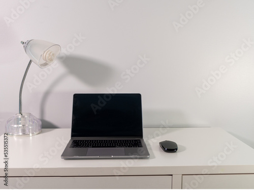 Laptop on the desk