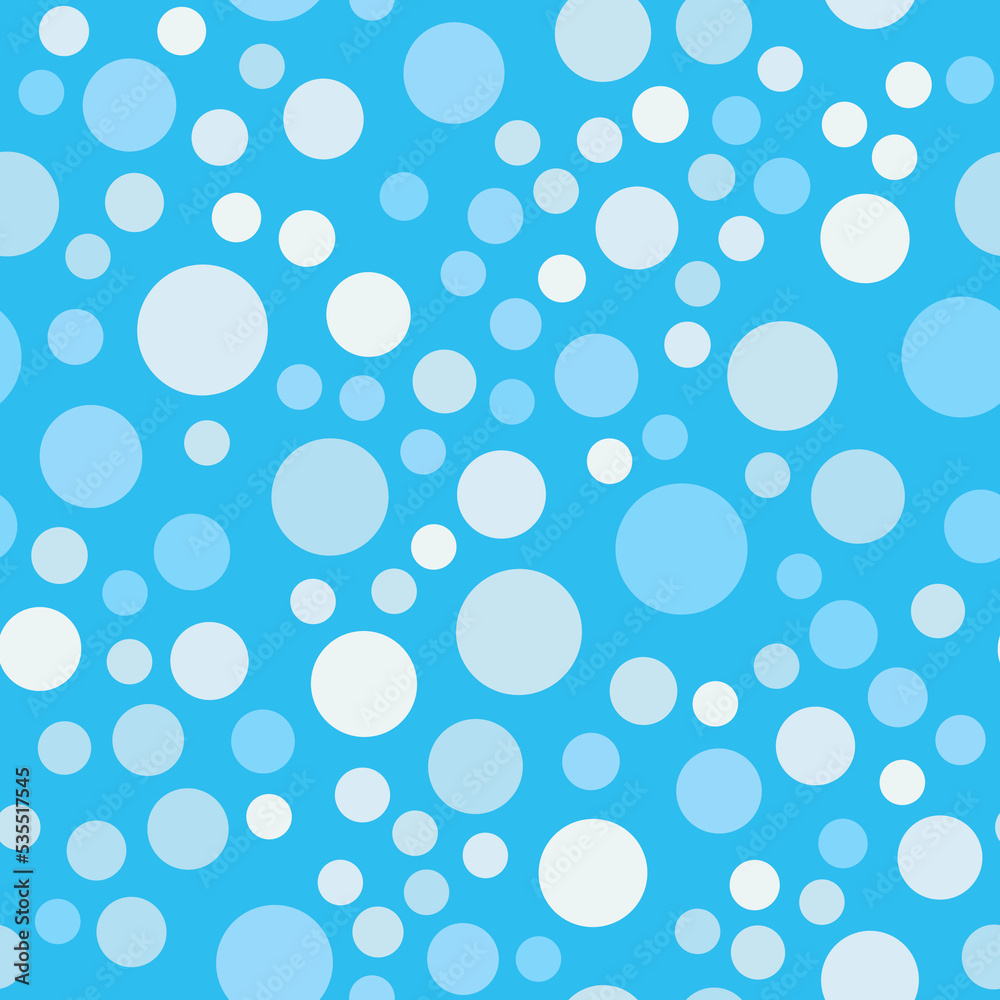 Blue seamless polka dot pattern
