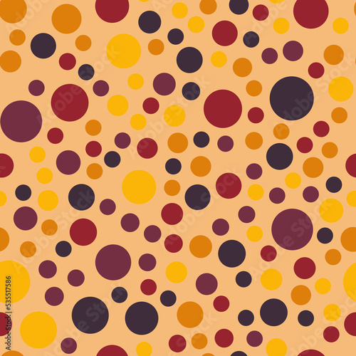 Colorful polka dot pattern