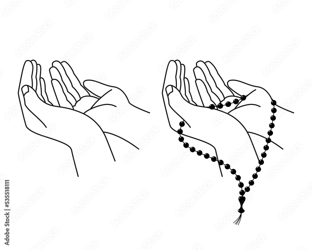 Realistic Open Prayer Hands Tattoo - wide 8