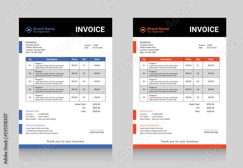New Invoice Template Design