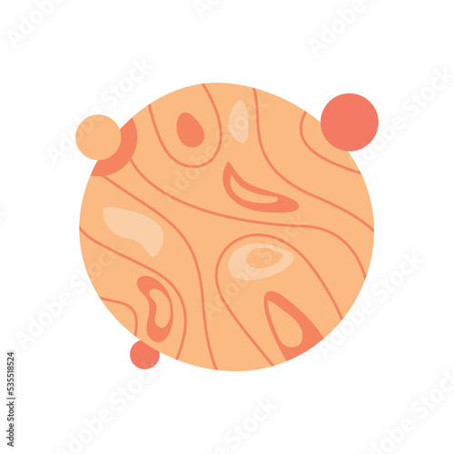 Planet vector illustration isolated on white background