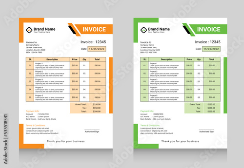 New Invoice Template Design
