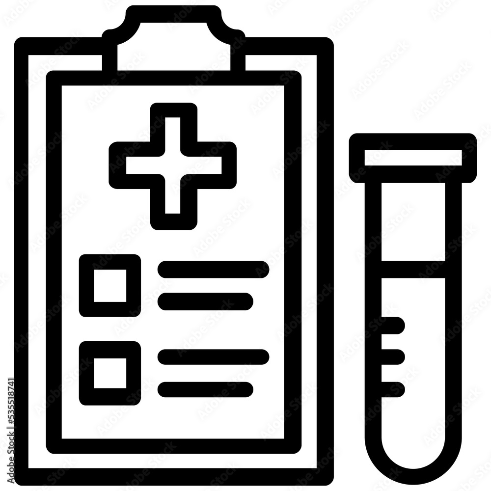 Obraz premium medical report icon