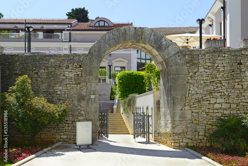 Ancient Roman Gate of Hercules in Pula, Croatia, Europe