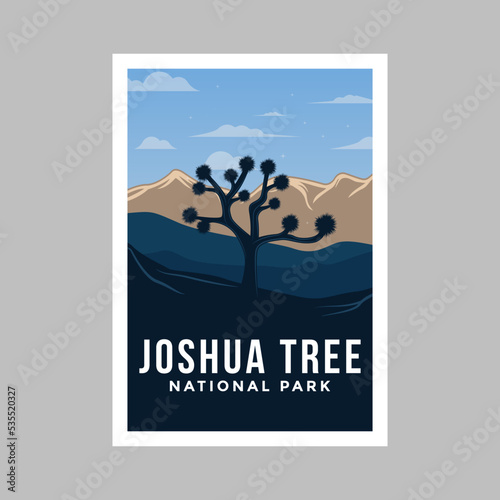 Joshua Tree National Park poster  illustration.