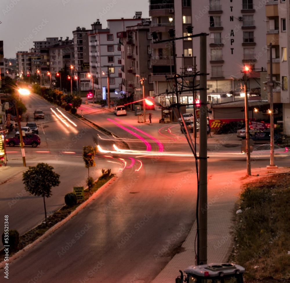 Fototapeta premium traffic at night