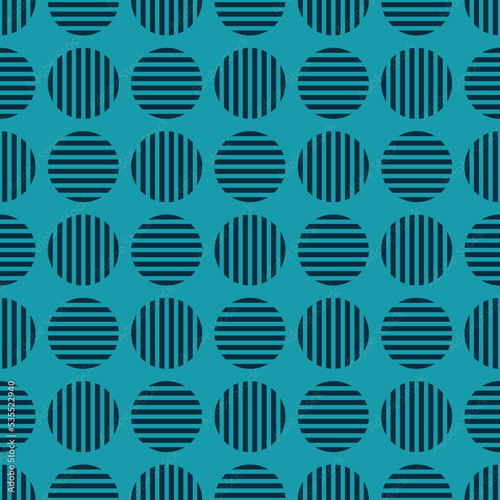 Navy circles seamless pattern with blue background. Navy circles seamless pattern with blue background.