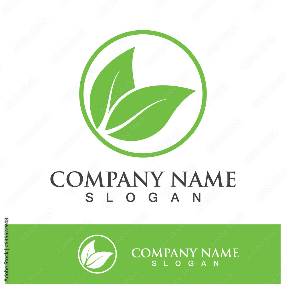 Green tree leaf nature logo images Green tree leaf nature logo images