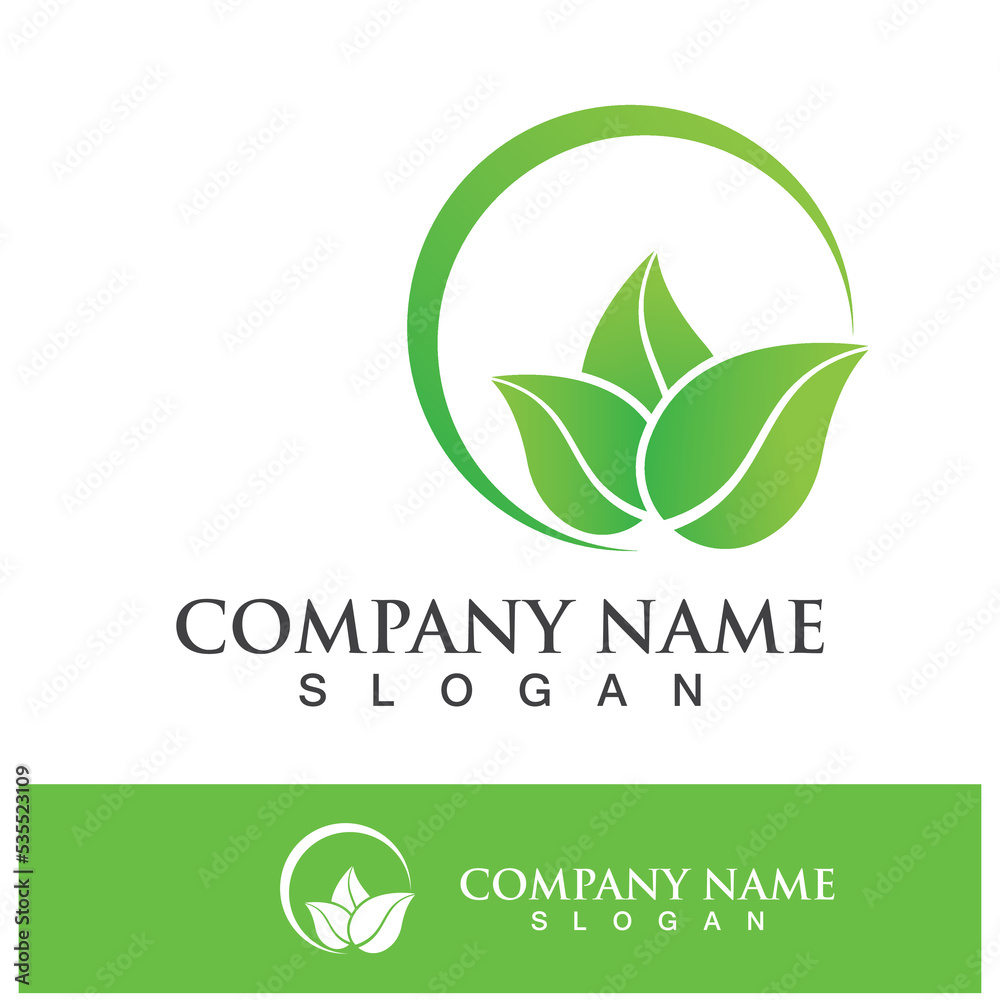 Green tree leaf nature logo images Green tree leaf nature logo images