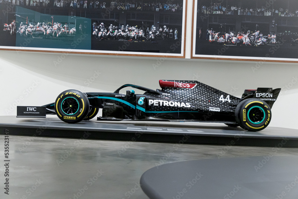 BILBAO, SPAIN-SEPTEMBER 10, 2022: 2020 Mercedes-AMG F1 W11 EQ