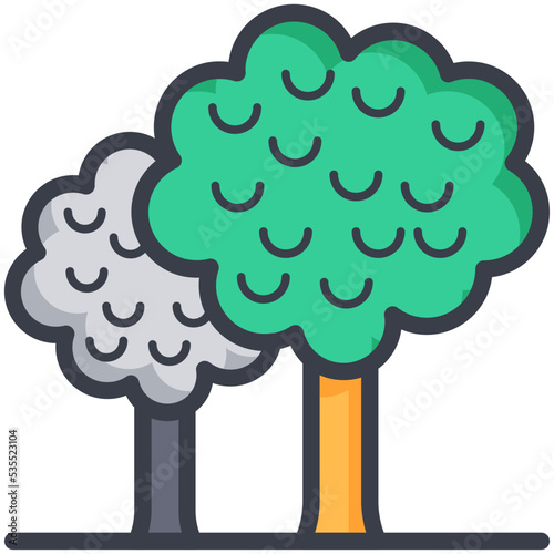 Shrubbery Vector Icon