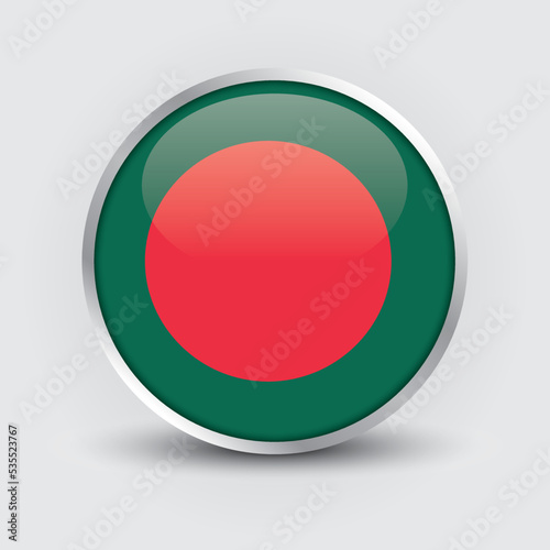 Bangladesh round flag design is used as badge, button, icon with reflection of shadow. Icon country. Realistic vector illustration. Free Download Bangladesh round flag design is used as badge, button, icon with reflection of shadow. Icon country. Realistic vector illustration. - GFXLoad