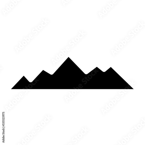 mountain glyph icon