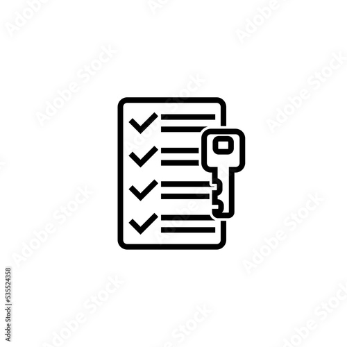 Key takeaway line icon