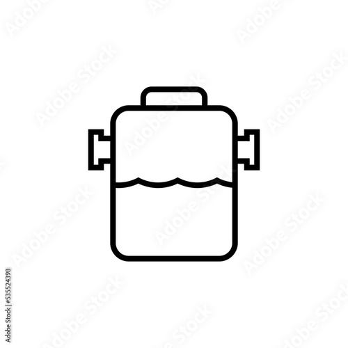Septic system line icon