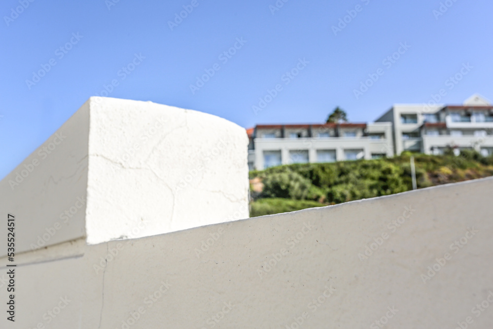 Pedestal podium of free space and wall background. 