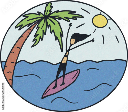 surfer girl on the beach