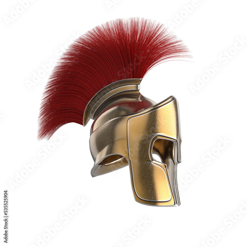 Fotografie, Obraz high quality spartan helmet, Greek roman warrior Gladiator, legionnaire heroic s