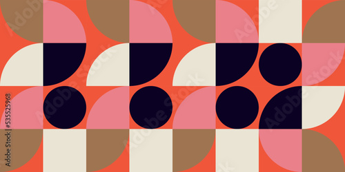 Retro geometric aesthetics big square background kopie