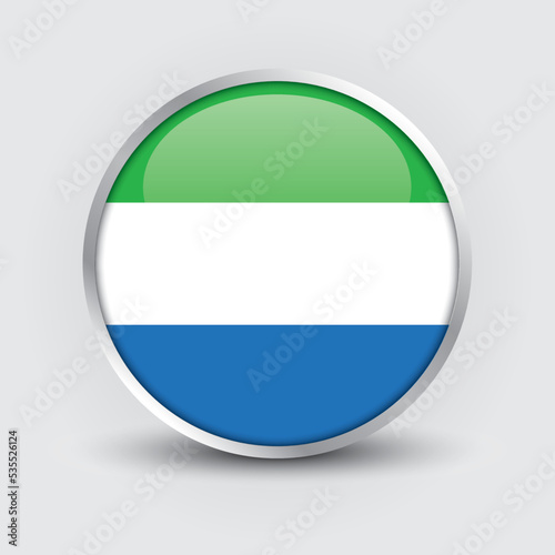 Sierra Leone round flag design is used as badge, button, icon with reflection of shadow. Icon country. Realistic vector illustration. Free Download Sierra Leone round flag design is used as badge, button, icon with reflection of shadow. Icon country. Realistic vector illustration. - GFXLoad