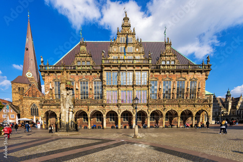 Marktplatz und altes Rathaus in Bremen