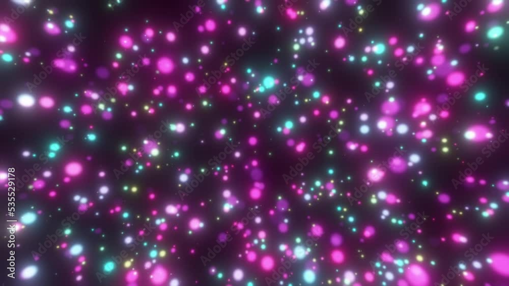 Particles moving towards the camera. Particles moving towards the camera.
