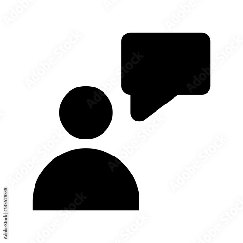 Talking Vector Icon