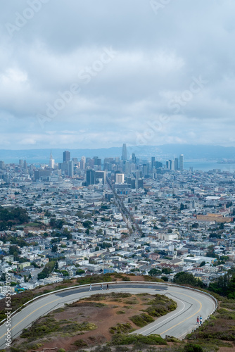 Top view of the city of San Francisco, California