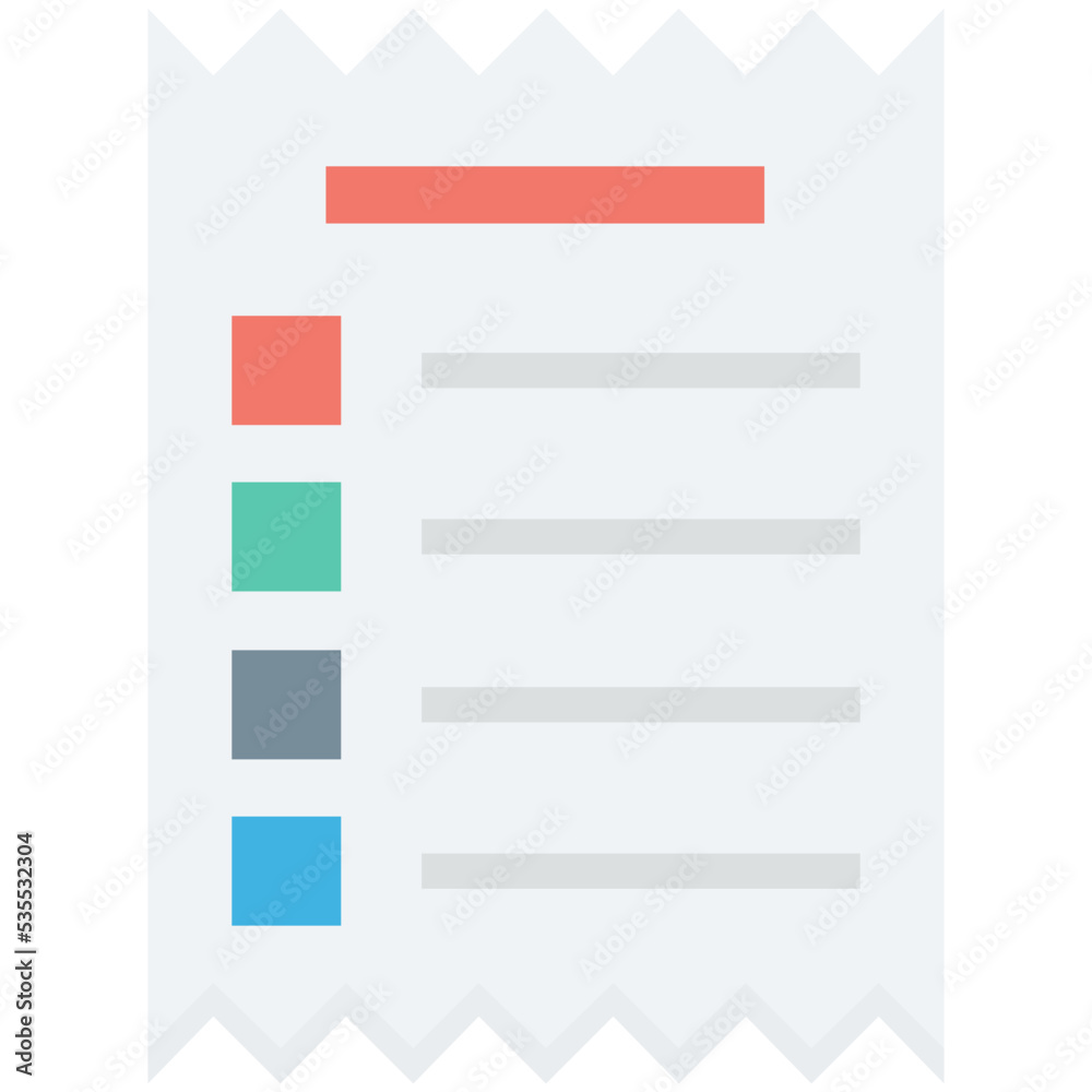 Checklist Colored Vector Icon