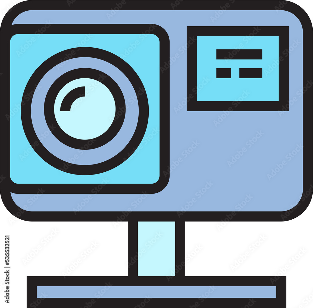 camera on stand icon camera on stand icon