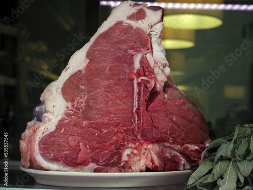 fiorentina steak in florence restaurant photo