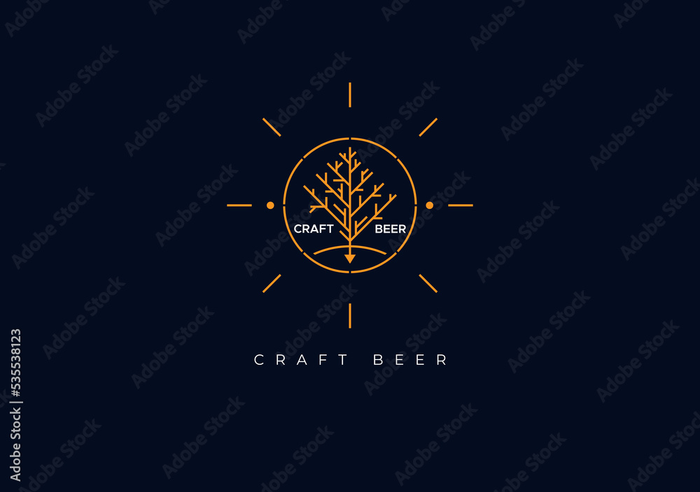 Fototapeta premium Craft Beer Logo