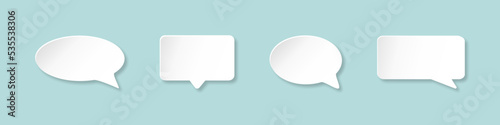 Speech bubble. Chat ballon. Talk icon sign. Isolated talk bubble vector message.