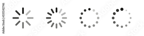 Loading icon. Load vector sign. Circle loader progress.