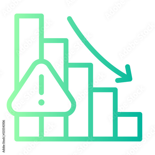 crisis gradient icon