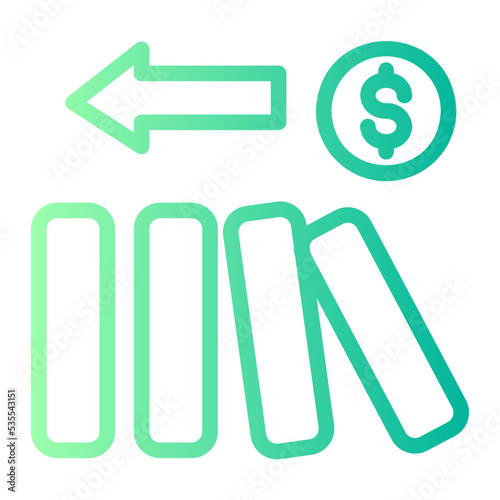 financial gradient icon