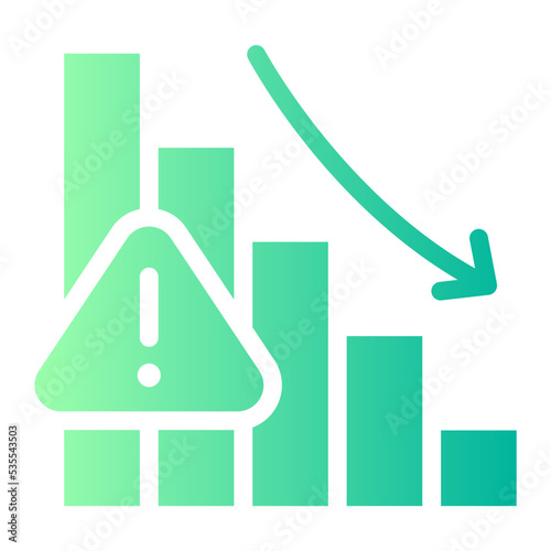 crisis gradient icon