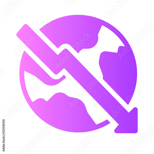 downturn gradient icon