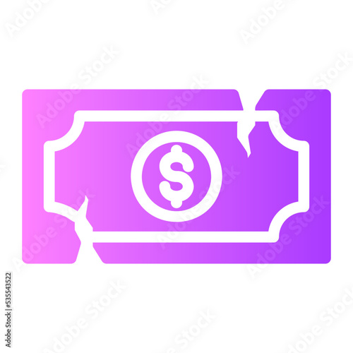 financial gradient icon