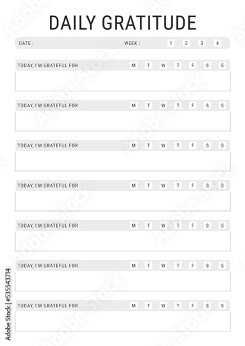 Daily Gratitude Planner