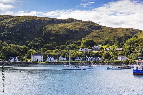 View of the harbor in Mallaig photo