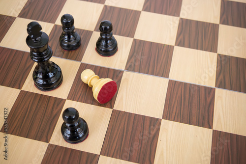 Obraz na plátně conceptual conspiracy between the king and his followers to subdue the traitor