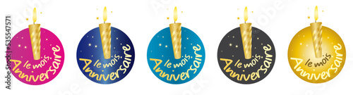 Le mois anniversaire