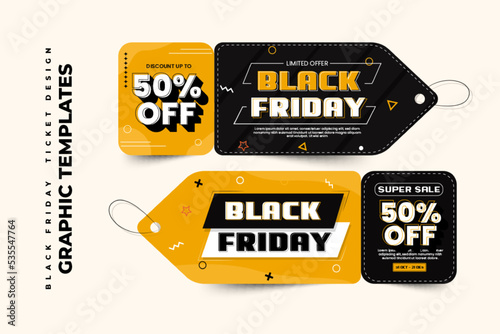 Black Friday sale graphic design template