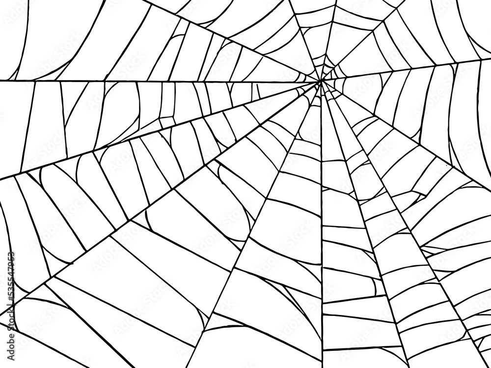 Obraz premium Spiderwebs isolate on png or transparent background, happy halloween banner, template for poster, brochure, advertising, promotion,sale marketing vector illustration