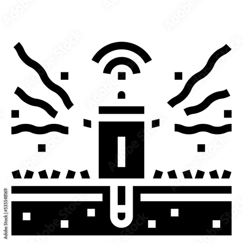 sprinkler glyph icon