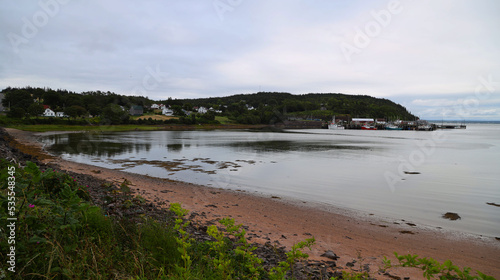 Fishing village along the coast of Nova Scotia, Canada