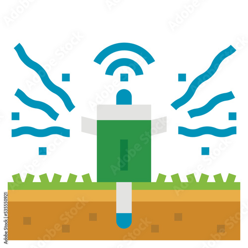 sprinkler flat icon
